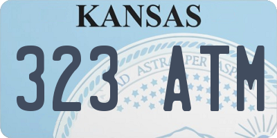 KS license plate 323ATM