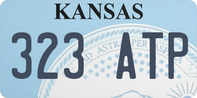 KS license plate 323ATP