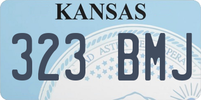 KS license plate 323BMJ