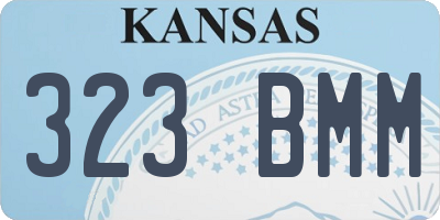 KS license plate 323BMM