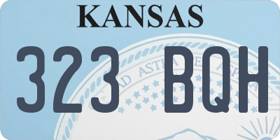 KS license plate 323BQH