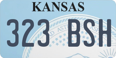 KS license plate 323BSH