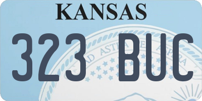 KS license plate 323BUC