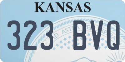 KS license plate 323BVQ