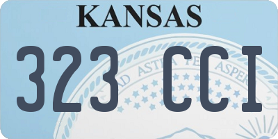 KS license plate 323CCI