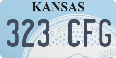 KS license plate 323CFG