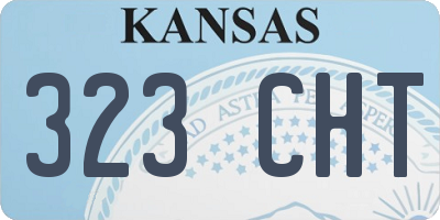 KS license plate 323CHT