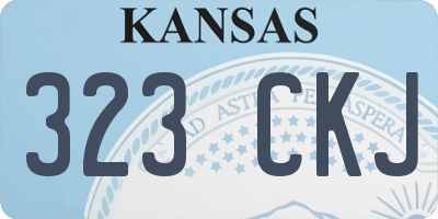 KS license plate 323CKJ