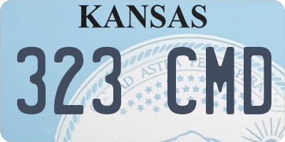 KS license plate 323CMD
