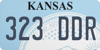 KS license plate 323DDR