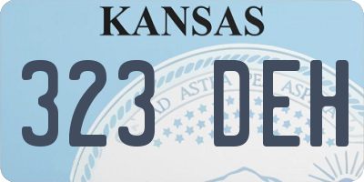 KS license plate 323DEH