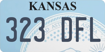 KS license plate 323DFL