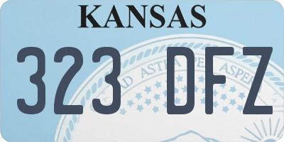 KS license plate 323DFZ