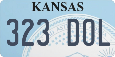 KS license plate 323DOL