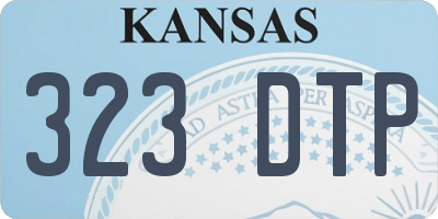 KS license plate 323DTP