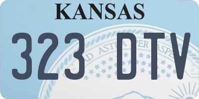 KS license plate 323DTV