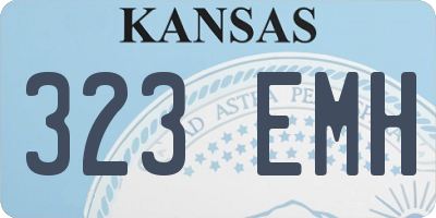 KS license plate 323EMH