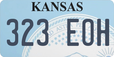 KS license plate 323EOH