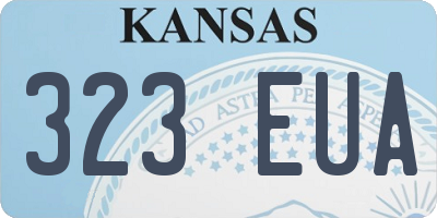 KS license plate 323EUA