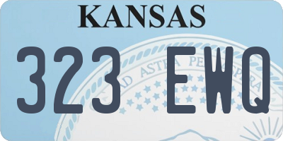 KS license plate 323EWQ