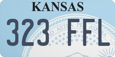 KS license plate 323FFL