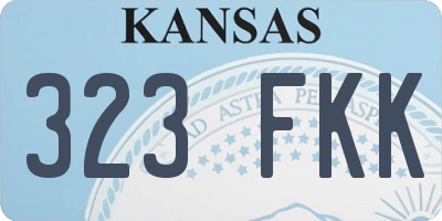 KS license plate 323FKK