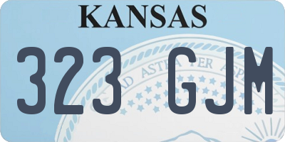 KS license plate 323GJM