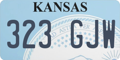 KS license plate 323GJW