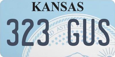 KS license plate 323GUS