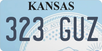 KS license plate 323GUZ