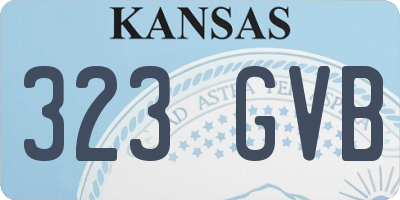KS license plate 323GVB