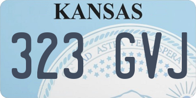 KS license plate 323GVJ
