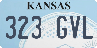 KS license plate 323GVL