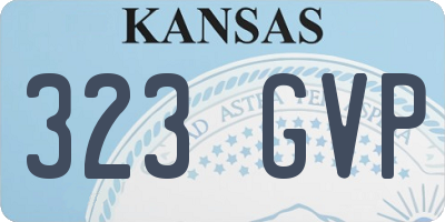 KS license plate 323GVP