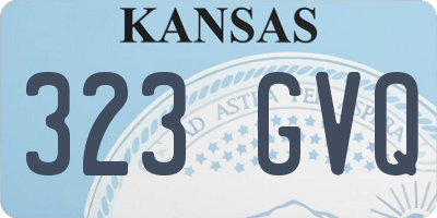 KS license plate 323GVQ