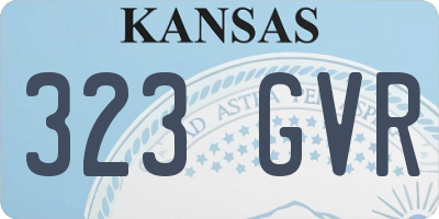 KS license plate 323GVR