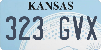 KS license plate 323GVX