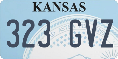 KS license plate 323GVZ