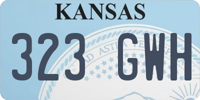 KS license plate 323GWH