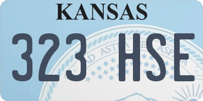 KS license plate 323HSE