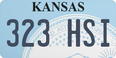 KS license plate 323HSI