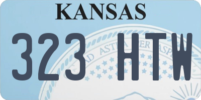 KS license plate 323HTW