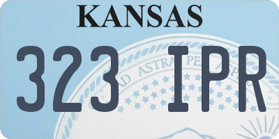 KS license plate 323IPR