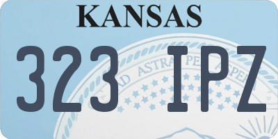 KS license plate 323IPZ