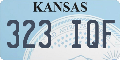 KS license plate 323IQF