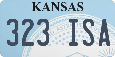KS license plate 323ISA