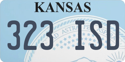 KS license plate 323ISD