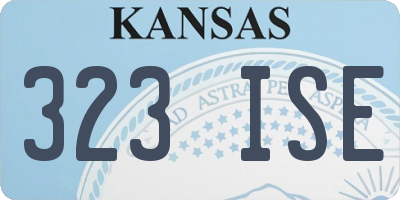 KS license plate 323ISE