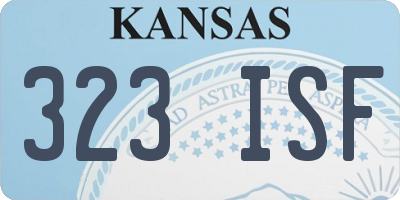 KS license plate 323ISF