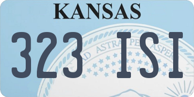 KS license plate 323ISI